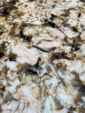 Granite Lazy Susan Brown, Black with clear quartz